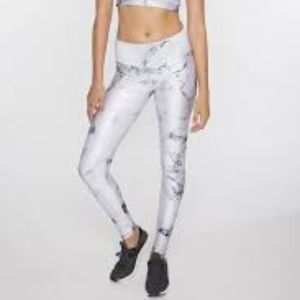 White Marble Leggings